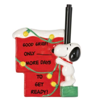 Snoopy's Christmas Countdown Magnet