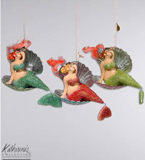 Mermaid in Seashell Ornament
