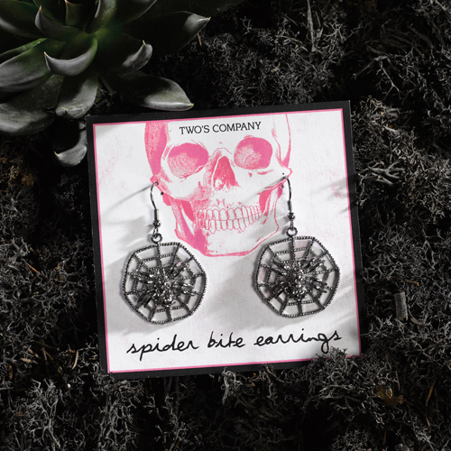 Spider Bite Crystal Earing