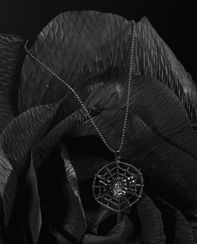 Spider Bite Crystal Necklace